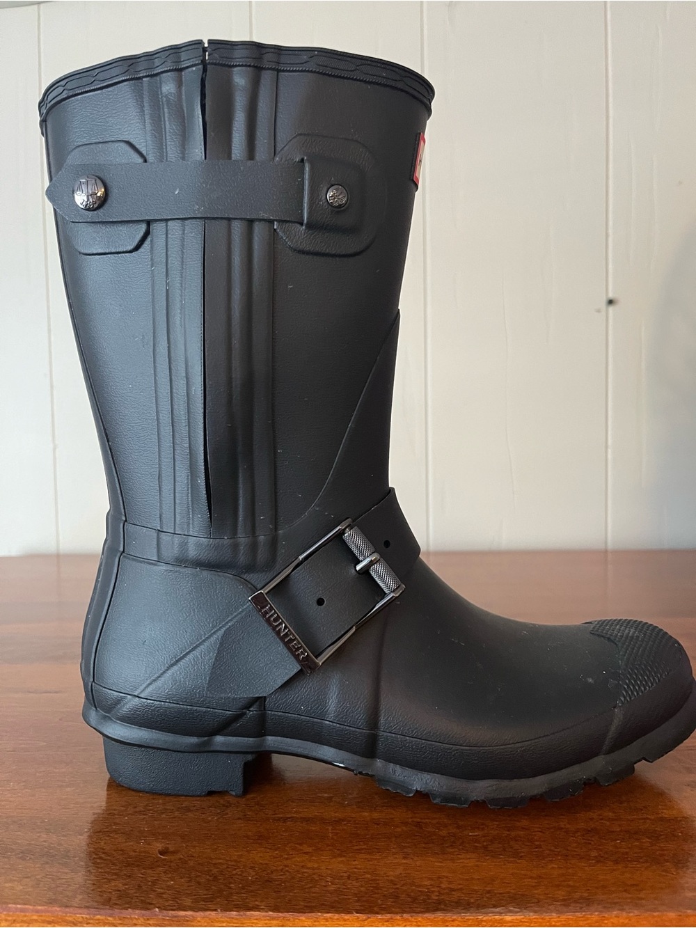 Hunter Matte Black Mid-Calf Waterproof Rain Boot - Picture 2 of 4